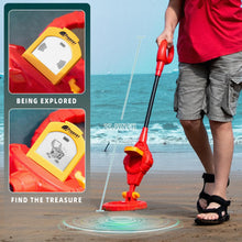 Load image into Gallery viewer, PANCKY Metal Detector for Kids, IP68 Waterproof 3-10 Year Kids Metal Detector Kit with LCD Display, Automatic Sensitivity Adjustment, 6.6" Search Coil, 1.65lb Lightweight, Gift for Boys & Girls, Red