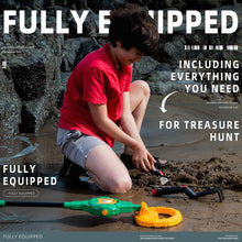 Load image into Gallery viewer, PANCKY Metal Detector for Kids, IP68 Waterproof 3-10 Year Kids Metal Detector Kit with LCD Display, Automatic Sensitivity Adjustment, 6.6" Search Coil, 1.65lb Lightweight, Gift for Boys & Girls,Green