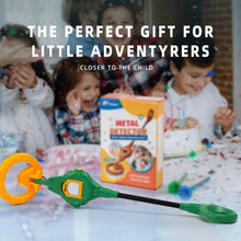 Load image into Gallery viewer, PANCKY Metal Detector for Kids, IP68 Waterproof 3-10 Year Kids Metal Detector Kit with LCD Display, Automatic Sensitivity Adjustment, 6.6" Search Coil, 1.65lb Lightweight, Gift for Boys & Girls,Green