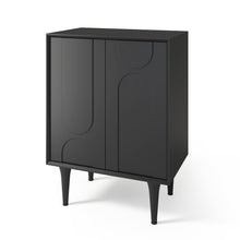 Load image into Gallery viewer, Sideboard Buffet Cabinet, 45" Fluted Storage Cabinet with Adjustable Shelves, Modern Coffee Bar for Kitchen, Living Room, Entryway