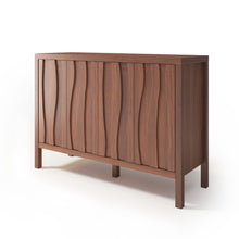 Load image into Gallery viewer, Sideboard Buffet Cabinet, 45" Fluted Storage Cabinet with Adjustable Shelves, Modern Coffee Bar for Kitchen, Living Room, Entryway