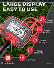 Cargar imagen en el visor de la galería, PANCKY® PK0075 Lightweight Metal Detector with Upgraded Gen-2 DSP Chip &amp; Large Backlit LCD
