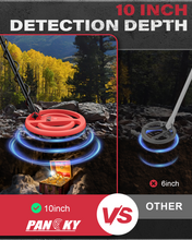 Cargar imagen en el visor de la galería, PANCKY® PK0075 Lightweight Metal Detector with Upgraded Gen-2 DSP Chip &amp; Large Backlit LCD
