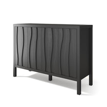 Load image into Gallery viewer, Sideboard Buffet Cabinet, 45&quot; Fluted Storage Cabinet with Adjustable Shelves, Modern Coffee Bar for Kitchen, Living Room, Entryway
